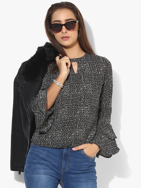 

Black Printed Blouse