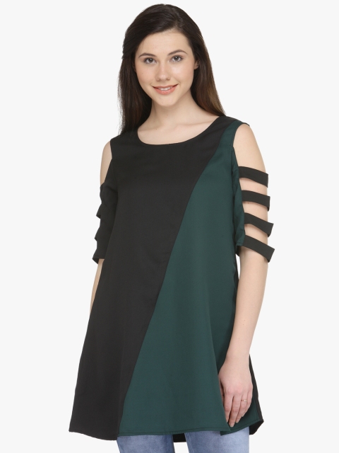 

Black Solid Tunic