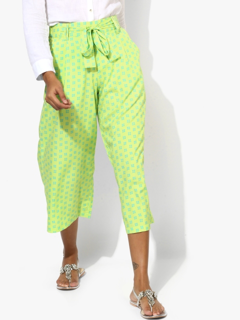 

Green Printed Culottes