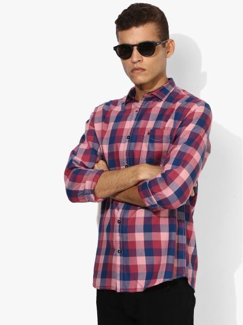 

Multicoloured Checked Slim Fit Casual Shirt, Multi