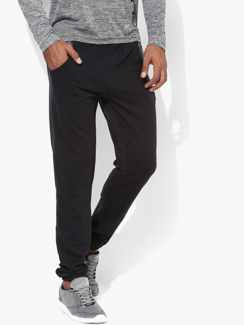 

Alcis Men Black Straight Fit Solid Joggers