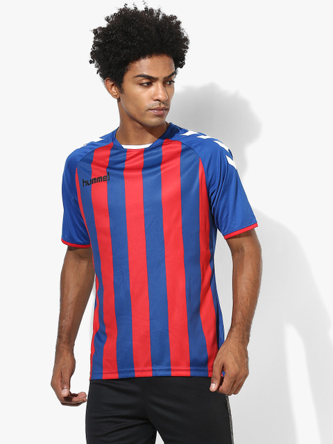 

Core Striped Blue Round Neck T-Shirt