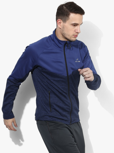 

Alcis Men Blue Printed Sporty Jacket