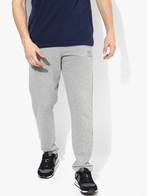 

Grey Melange Textured Track Pants