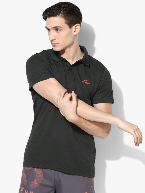 

Alcis Men Grey Printed Polo Collar T-shirt