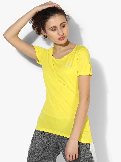 

Alcis Women Yellow Solid Round Neck T-shirt