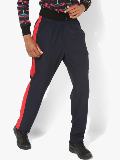 

Alcis Women Navy Blue & Red Colourblocked Slim Fit Track Pants