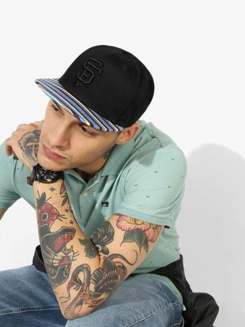 

NEW ERA Men Black Solid Baseball Cap