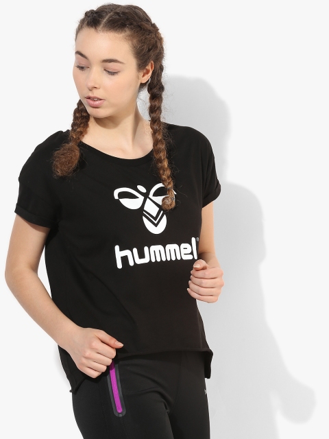 

Tiora Black Round Neck T-Shirt
