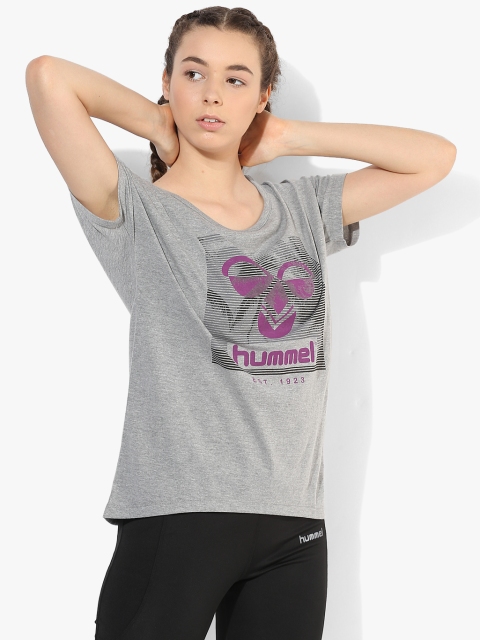 

Yuren Milange Round Neck T-Shirt, Grey