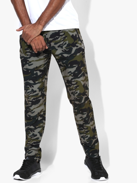 

Alcis Men Green Camouflage Print Track Pants