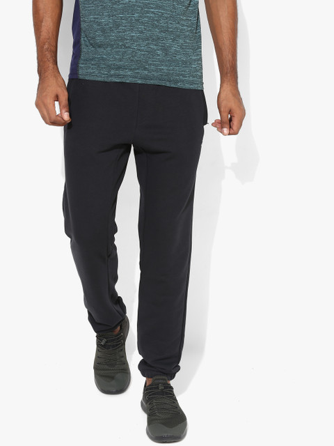 

Alcis Men Black Straight Fit Solid Joggers
