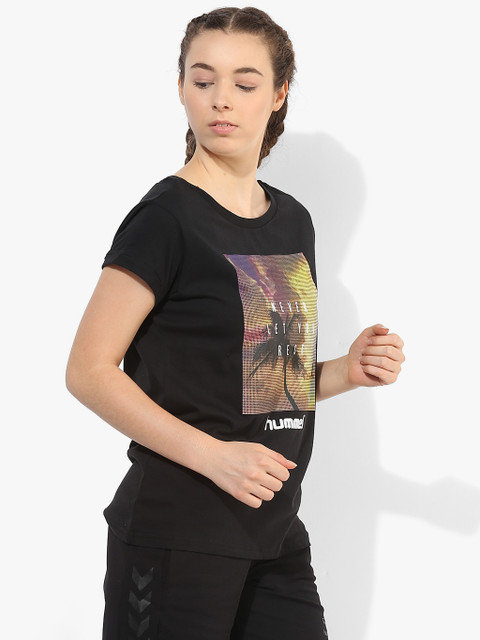 

Shen Black Round Neck T-Shirt