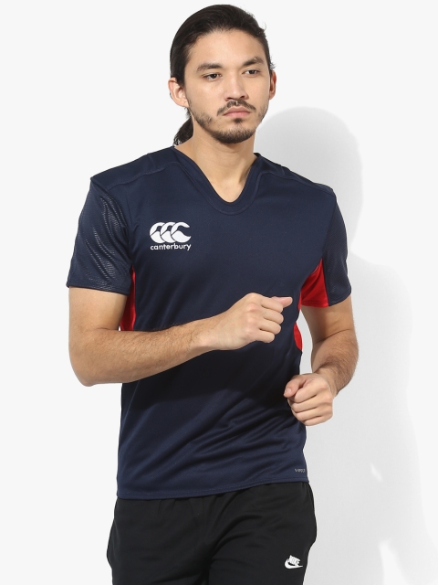 

Navy Blue Solid Sports Jersey