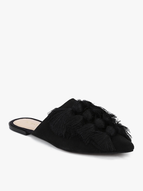 

MANGO Marco Mule Black Sandals