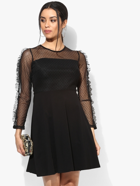 

DOROTHY PERKINS Women Black Solid A-Line Dress
