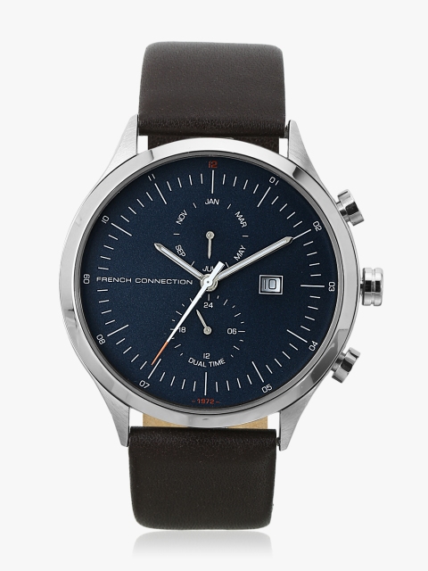 French Connection Men Navy Analogue Watch FC1266UT, Navy blue