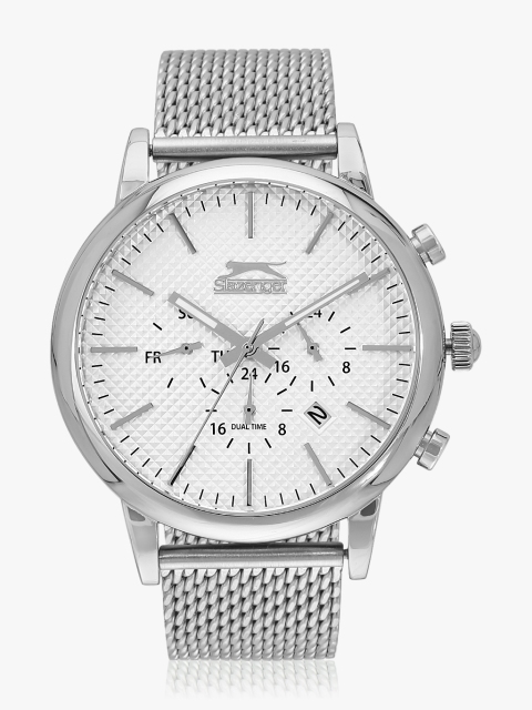 

Slazenger Men Silver-Toned Analogue Watch