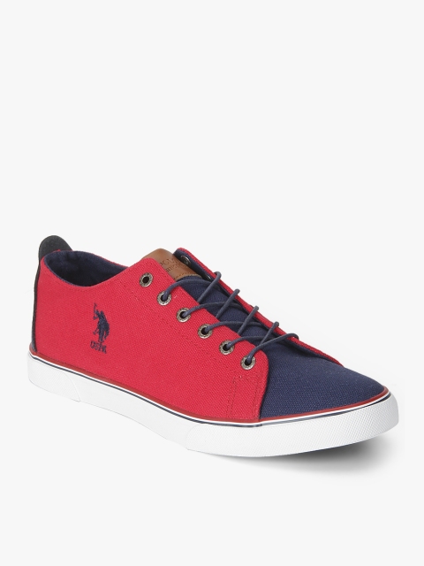 

U.S. Polo Assn. Men Red & Navy Blue Sneakers