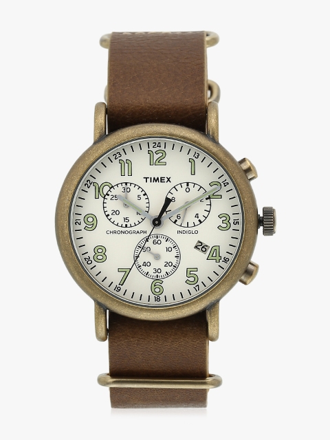 

Brown/Cream Chronograph Watch