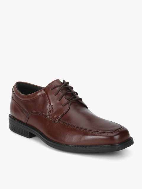 

Clarks Men Brown Leather Formal Derbys