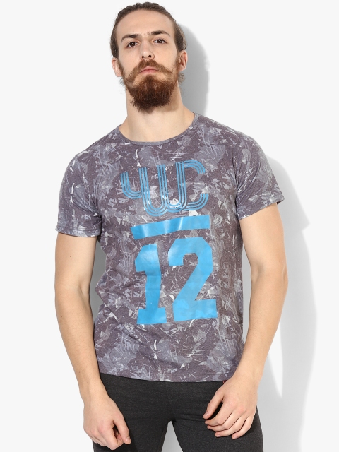 

By Yuvraj Singh Grey Round Neck T-Shirt
