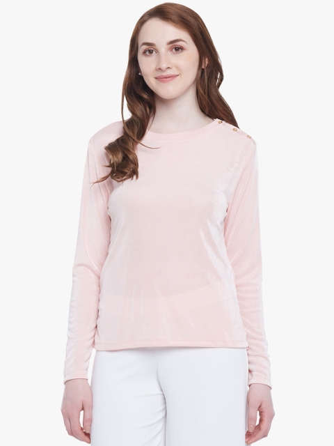 

Annabelle by Pantaloons Pink Solid Blouse