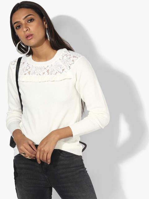

DOROTHY PERKINS Women Off-White Solid Top