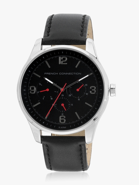 

French Connection Men Black Analogue Watch