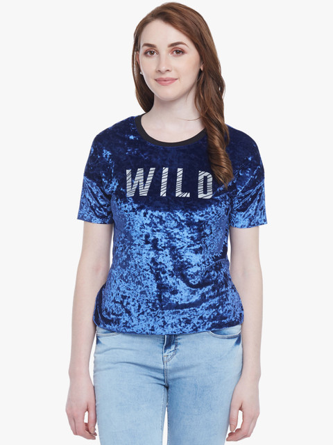 

Blue Printed Blouse