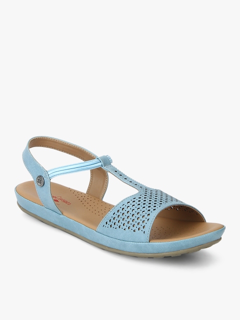 

Lee Cooper Women Blue Laser-Cut Flats