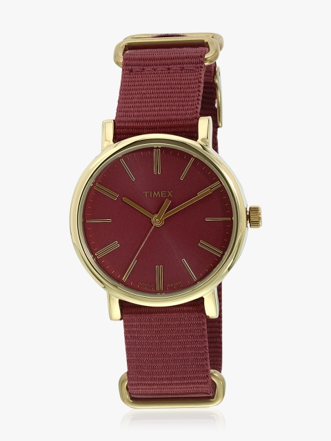 

Timex Women Maroon Analogue Watch