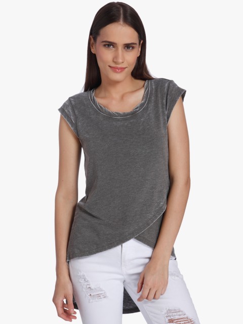 

Vero Moda Women Grey Solid Top