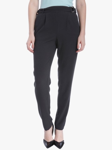 

Vero Moda Women Charcoal Regular Fit Solid Chinos
