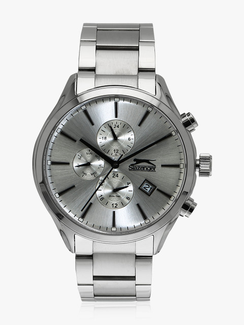 

Slazenger Men Silver-Toned Analogue Watch SL.9.6065.2.01