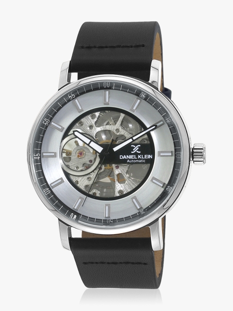 

Daniel Klein Men Silver-Toned & Black Analogue Watch DK11447-1
