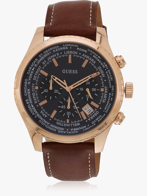 

GUESS Men Brown Analogue Watch W0500G1