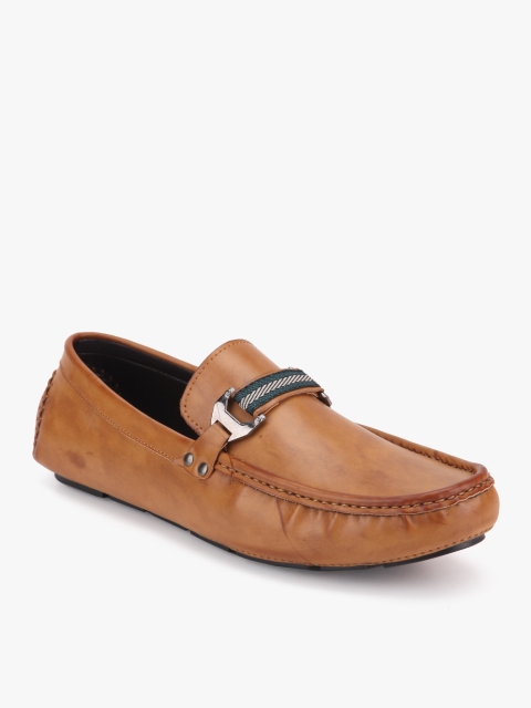 

San Frissco Men Tan Brown Driving Shoes