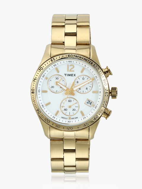

Gold/White Chronograph Watch