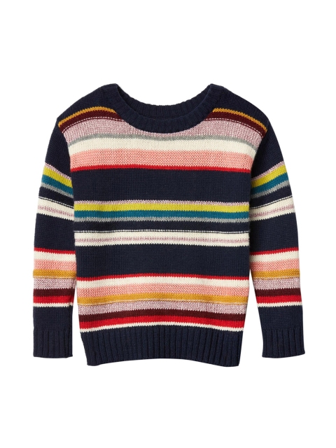 

GAP Toddler Girl Multi Stripe Crew Sweater