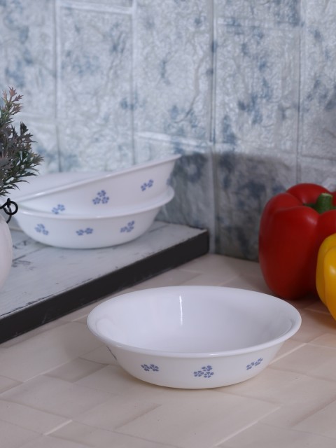 

Corelle White Printed 6 Pieces Glass Bowls