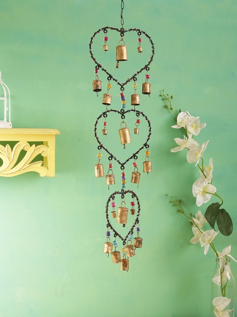 

Home Sparkle Gold Heart Wind Chime Wall Hanging