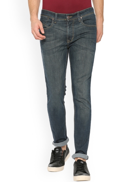 

People Men Blue Slim Fit Mid-Rise Clean Look Jeans