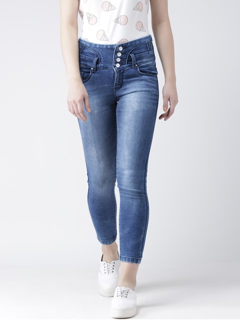 

Devis Women Blue Skinny Fit High-Rise Clean Look Stretchable Jeans
