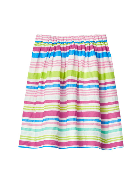 

GAP Girls Multicoloured Multi-Stripe Flippy Pure Cotton Skirt