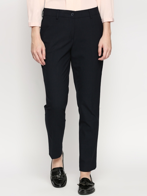

Annabelle by Pantaloons Women Black Regular Fit Solid Regular Trousers