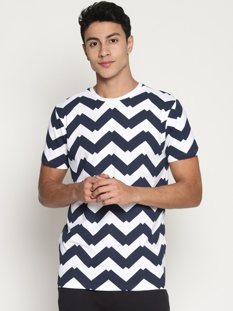 

Soul Space Men White Printed Round Neck T-shirt