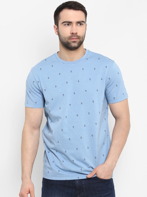 

Red Tape Men Blue Printed Round Neck T-shirt