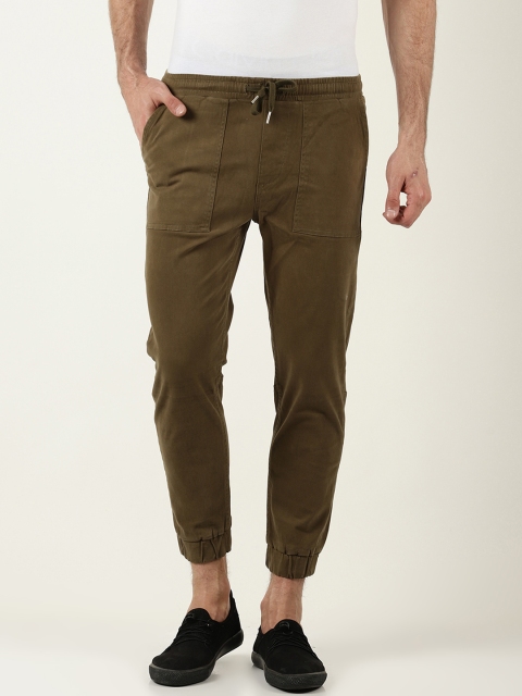 

Blue Saint Men Brown Slim Fit Solid Joggers