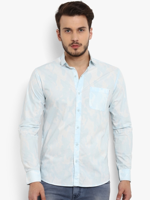 

Mufti Men Blue Slim Fit Printed Casual Shirt